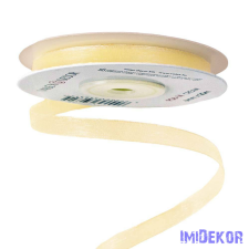  Organza szalag 6mm x 20m - Krém dekorációs kellék