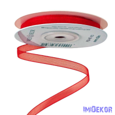  Organza szalag 6mm x 20m - Piros dekorációs kellék