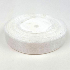  Organza szalag, fehér, szélessége: 20 mm.  Az ár 1 méterre vonatkozik dekorációs kellék
