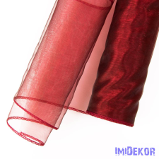  Organza szegett 20cm x 8,2m - Bordó dekorációs kellék