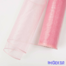  Organza szegett 20cm x 8,2m - Rózsaszín dekorációs kellék