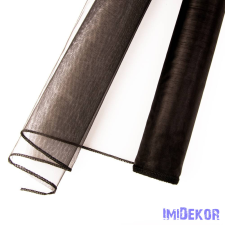  Organza szegett 40cm x 8,2m - Fekete dekorációs kellék