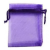  Organza tasak, 7x9 cm, lila (5 db)