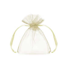  Organza tasakok, krém, 17*23 cm - 3db dekorációs kellék