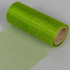  Organza tekercs 108 mohazöld 12cmx10m dekorációs kellék