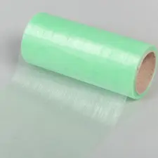  Organza tekercs 80 menta zöld 12cmx10m dekorációs kellék