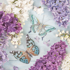 Orgona Collage with Butterflies szalvéta 20 db-os 33x33 cm party kellék