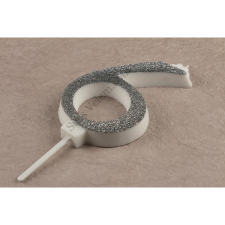  Óriás ezüst csillámos 6 számgyertya party kellék