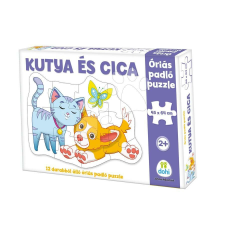  Óriás padló puzzle - Dohány Toys - Cica és kutya puzzle, kirakós