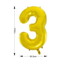  Óriás számos fólia lufi - 3 party kellék