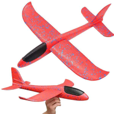 Óriás sztirolpor repülőgép - Vörös szín, 47 cm helikopter és repülő