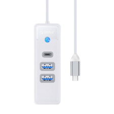 Orico 2x USB 3.0 + USB-C Hub fehér (PWC2U-C3-015-WH-EP) (PWC2U-C3-015-WH-EP) hub és switch