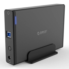 Orico 3,5 HDD ház, USB 3.0, SATA (fekete) asztali számítógép kellék
