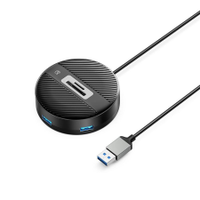 Orico 4x USB 3.0 Hub + kártyaolvasó fekete (YS5-U3-03-BK) (YS5-U3-03-BK) laptop kellék