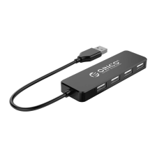 Orico hub adapter, USB-4x USB (fekete) hub és switch