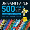  Origami Paper 500 sheets Nature Photo Patterns 6 (15 cm) – Tuttle Publishing