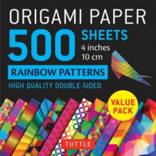Origami Paper 500 sheets Rainbow Patterns 4" (10 cm) naptár, kalendárium