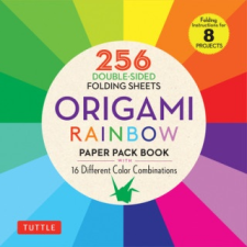  Origami Rainbow Paper Pack Book idegen nyelvű könyv