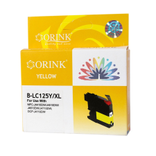 ORINK Brother LC125XL tintapatron yellow ORINK nyomtatópatron & toner