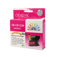 ORINK LC123 utángyártott Brother tintapatron magenta (BROLC123MA) (BROLC123MA) nyomtatópatron & toner