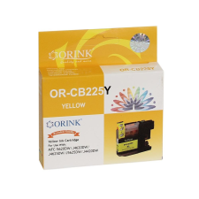 ORINK LC225XL utángyártott Brother tintapatron sárga (BROLC225XLYE) nyomtatópatron & toner