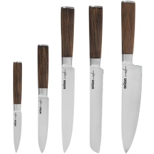 Orion 5 db-os rozsdamentes acél konyhai késkészlet WOODEN (831149) kés és bárd