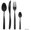 Orion BLACK LUXURE rozsdamentes acél evőeszközkészlet, 24 db (143689)