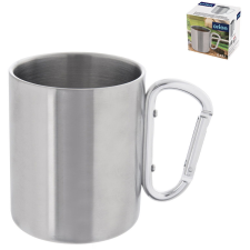 Orion Duplafalú bögre karabinerrel, rozsdamentes acél, 0,35 l (112441) bögrék, csészék