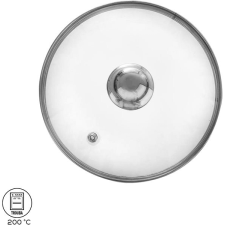 Orion Üvegfedő, 22 cm-es átmérő, rozsdamentes acél fogantyú edény
