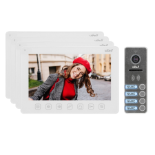 ORNO OR-VID-EX-1065/W NOVEO MULTI4 Négy család számára video kaputelefon szett, 7 &quot; LCD monitor, fehér kaputelefon