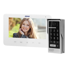ORNO Videó kaputelefon készlet, kézibeszélő nélküli, színes 7 "LCD kijelzővel kaputelefon