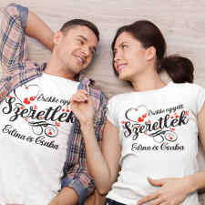  Örökké együtt fehér póló egyedi ajándék