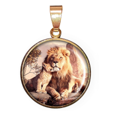  Oroszláncsaládos – medál lánccal vagy kulcstartóval nyaklánc