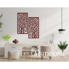 OrsiDekor 2 részes erdő falikép fából grafika, keretezett kép