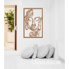 OrsiDekor Buddha fej falikép fából