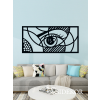 OrsiDekor Geometrikus szem falikép fából