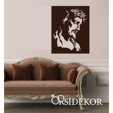 OrsiDekor Jézus falikép fából grafika, keretezett kép