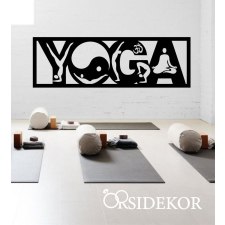 OrsiDekor Jóga, Meditáció, Ohm falikép fából grafika, keretezett kép