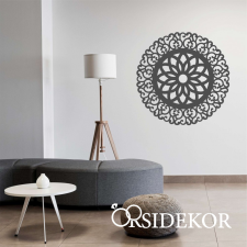 OrsiDekor Kör mandala falikép fából grafika, keretezett kép