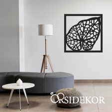 OrsiDekor Makro levél keretben falikép fából grafika, keretezett kép