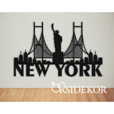 OrsiDekor New York falikép fából grafika, keretezett kép