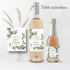 OrsiDekor Pálinkás üveg matrica, ajándék esküvőre dekorációs kellék