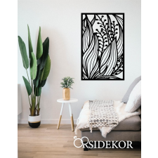 OrsiDekor Vonalas természet falikép fából grafika, keretezett kép
