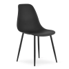  OSAKA fekete szék fekete lábakkal