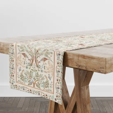  Ősi kert fehér gobelin asztali futó 37x100 cm lakástextília