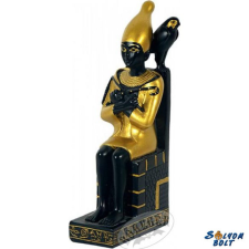 Osiris egyiptomi isten szobor, ülő, 19 cm dekoráció