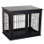 Osoam Kutya kennel beltéri kutyaketrec 81x58x66 cm fekete kisállat ketrec