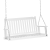 Osoam Veranda hintaágy kétszemélyes függő hintaszék 117x69x60 cm fa hintapad