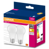 Osram 2PAK LED izzó E27 A60 8.5W = 60W 806lm 3000K Meleg 200° OSRAM ÉRTÉK