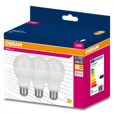 Osram 3db LED izzó E27 A60 19W = 150W 2452lm 2700K 200° OSRAM izzó